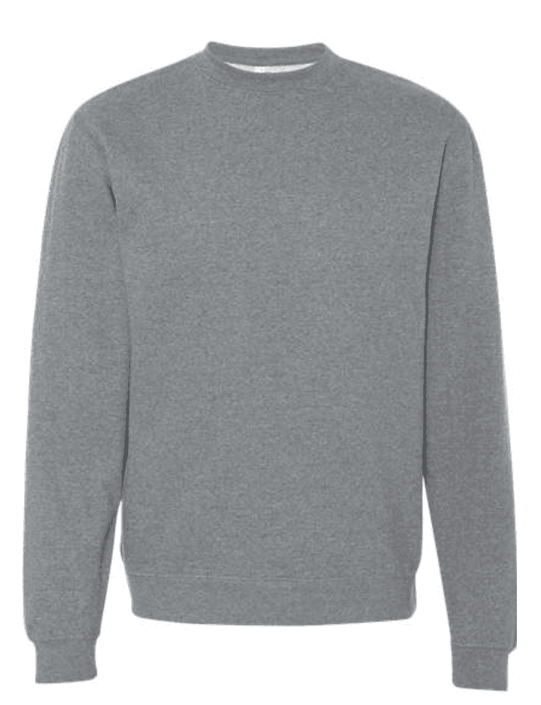 Maple View Middle School crewneck sweatshirt in heather grey